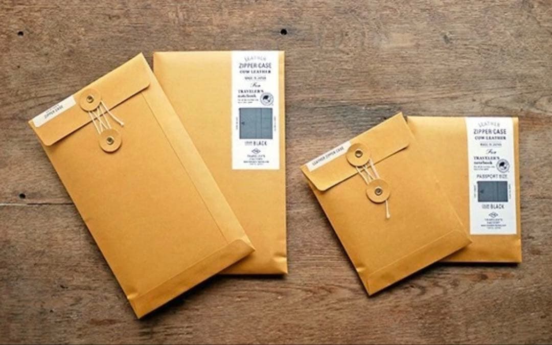 トラベラーズファクトリー レザージッパーケース 黒