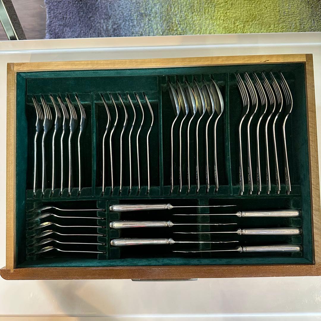 銀製SILVER950 3355ｇWAKOカトラリー83点セット