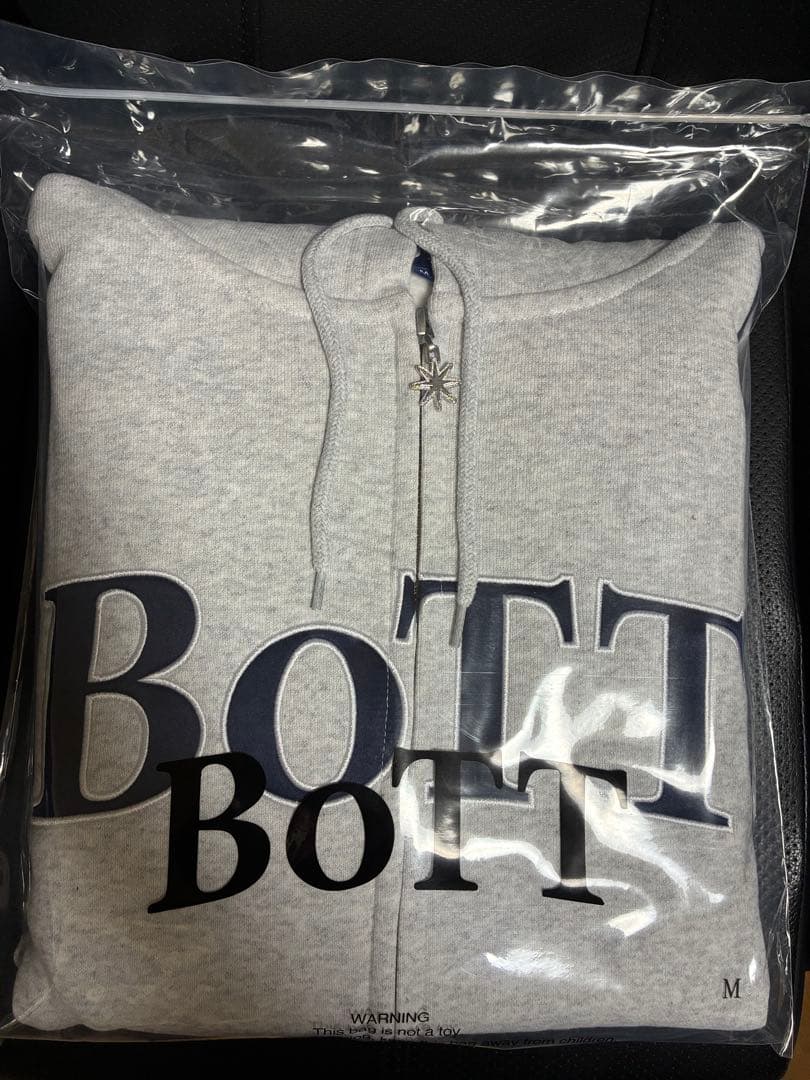 Bott OG Logo Zip Hoodie ash Mサイズ