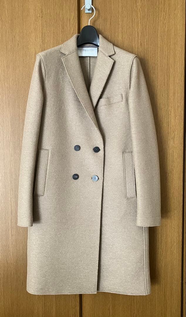 Harris Wharf London プレスドウールコート　キャメル　38