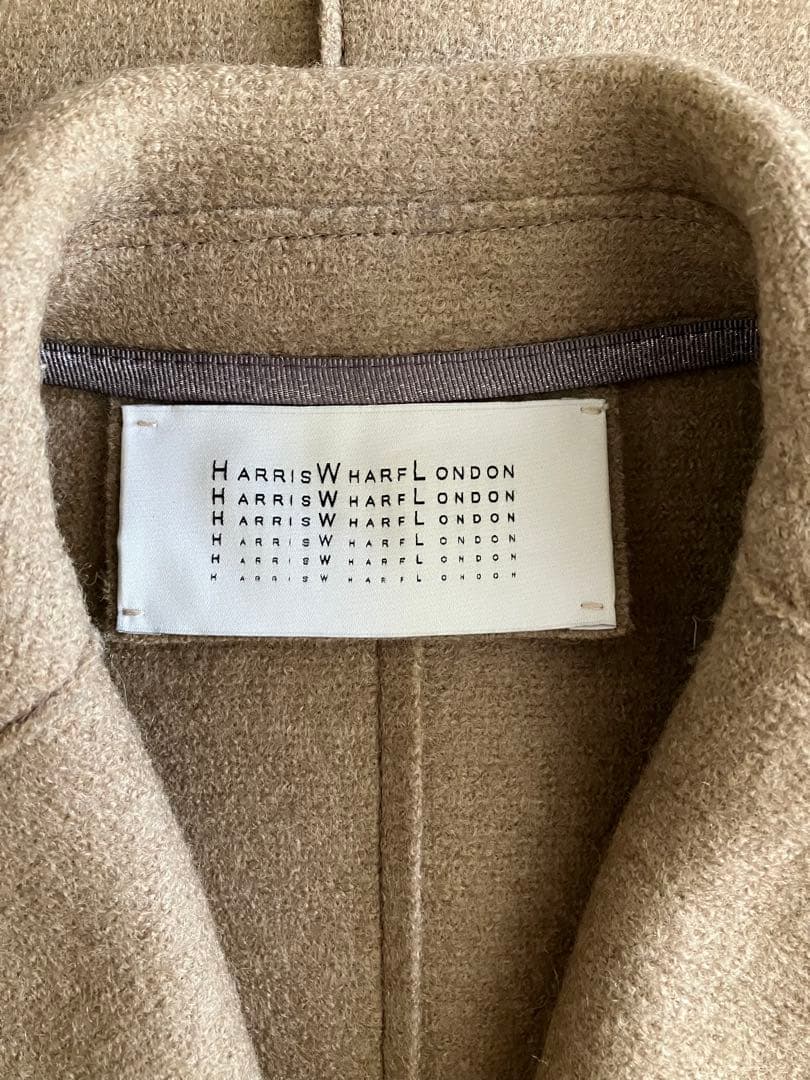 Harris Wharf London プレスドウールコート　キャメル　38