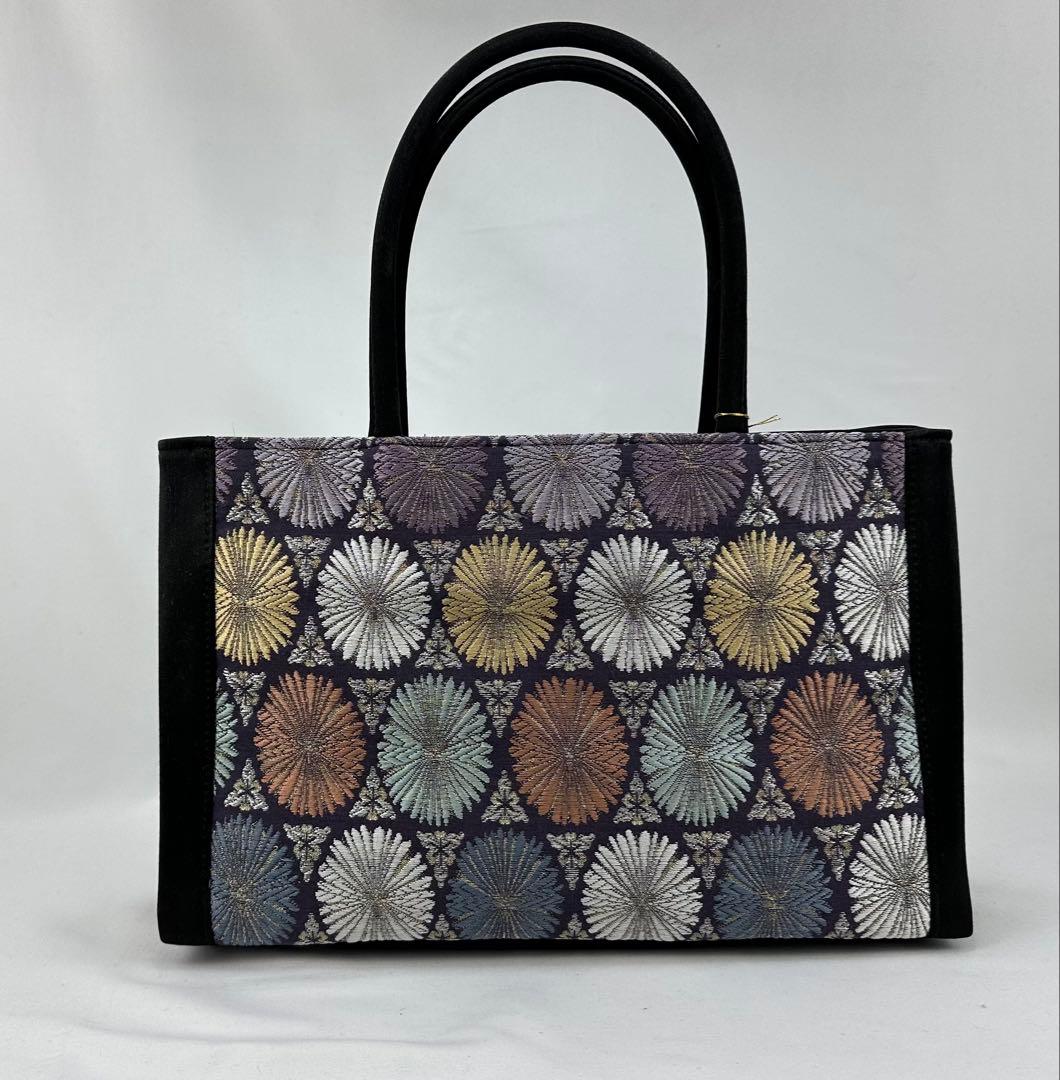 正絹帯地単品バック　A4 めぐみ