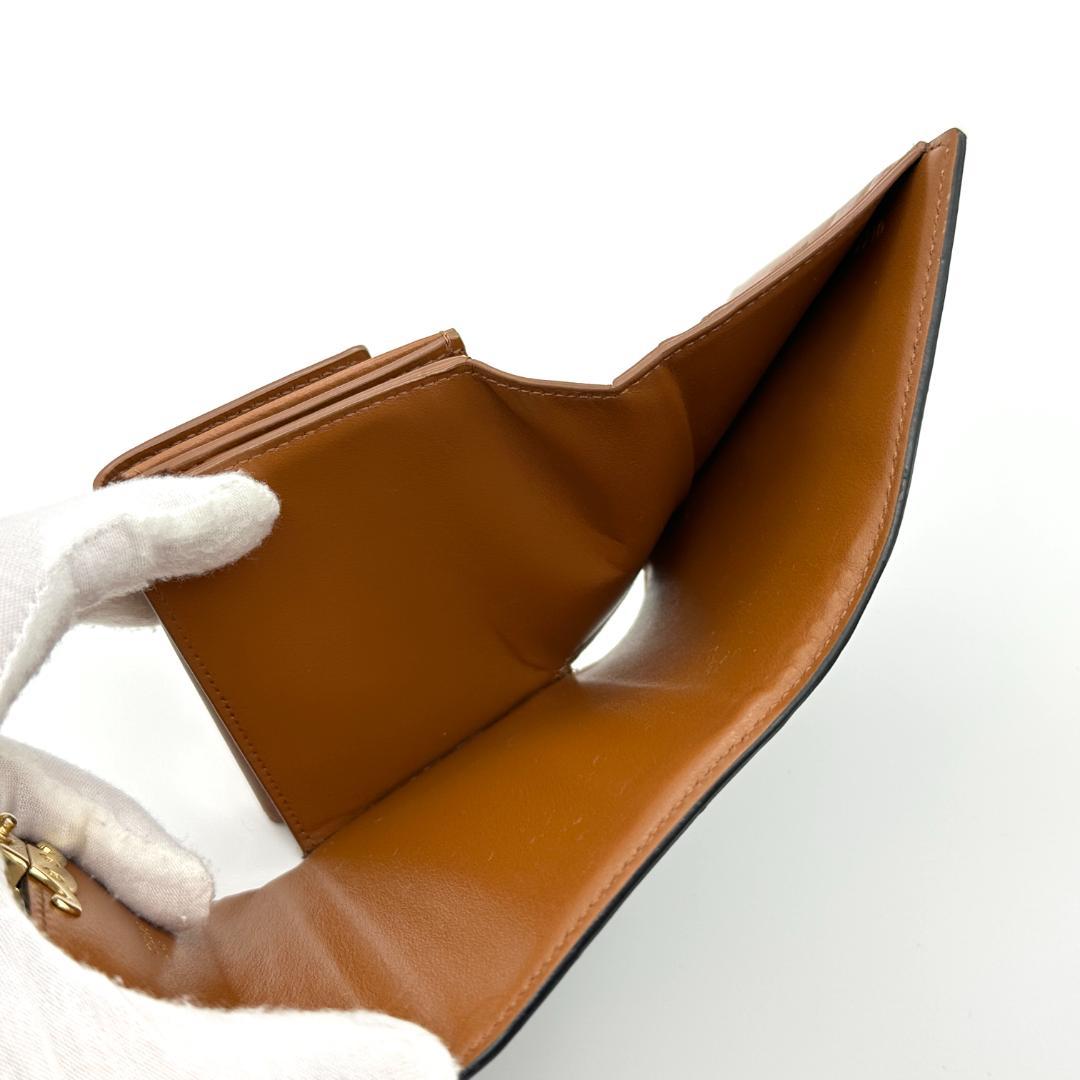 【極美品】セリーヌ　スモール フラップウォレット トリオンフキャンバス　折財布