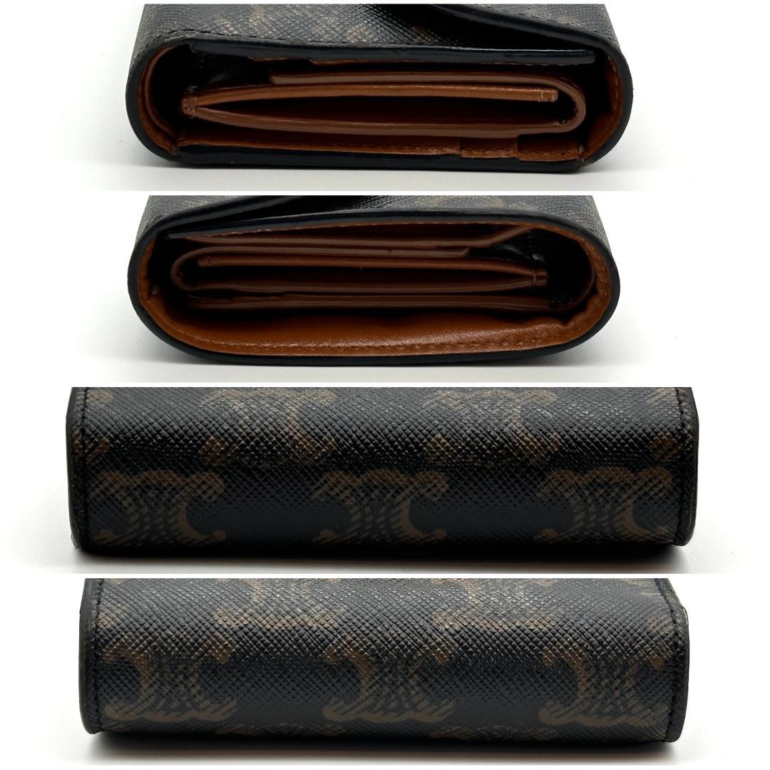 【極美品】セリーヌ　スモール フラップウォレット トリオンフキャンバス　折財布