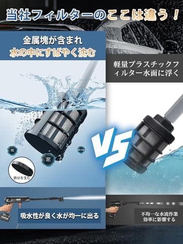 高圧洗浄機 コードレス 充電式 20000mAh大容量バッテリー マキタ互換