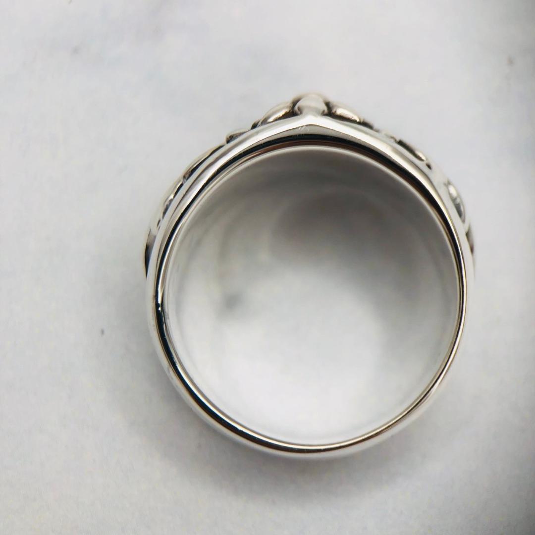 25号　シルバー925 リング　指輪　フレア　ユリ　新品　即納 4-1　8954