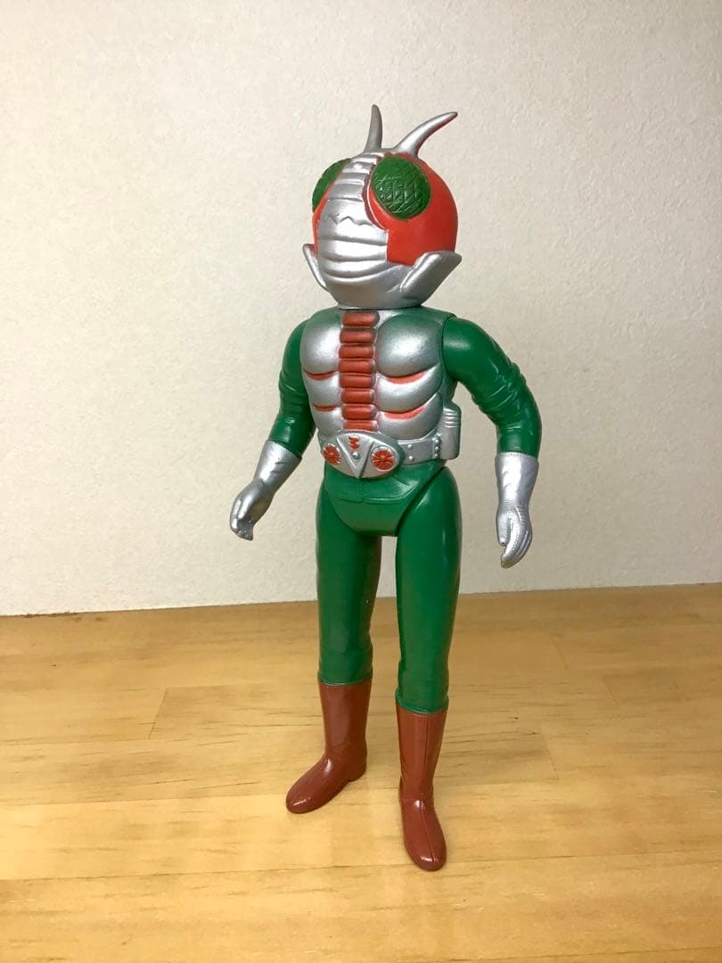 ポピー 仮面ライダーV3 ミドル ソフビ 人形 石森章太郎 漫画 特撮 駄玩具