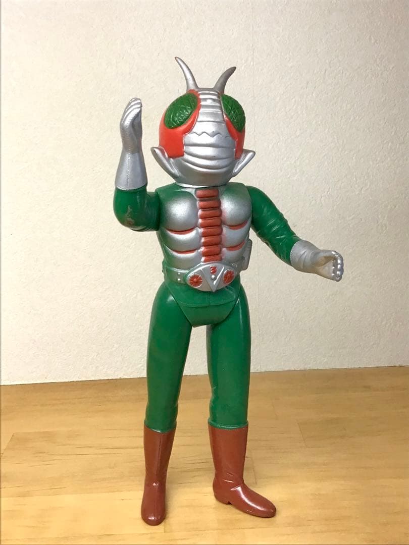 ポピー 仮面ライダーV3 ミドル ソフビ 人形 石森章太郎 漫画 特撮 駄玩具