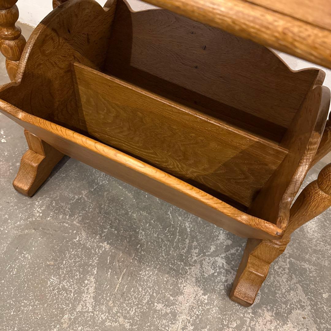 年末年始saleヴィンテージ　サイドテーブル　マガジンラック付き