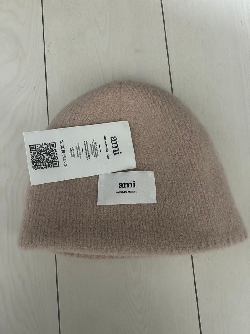 【正規品】amiparis ビーニー ニット帽 ピンク アルパカ
