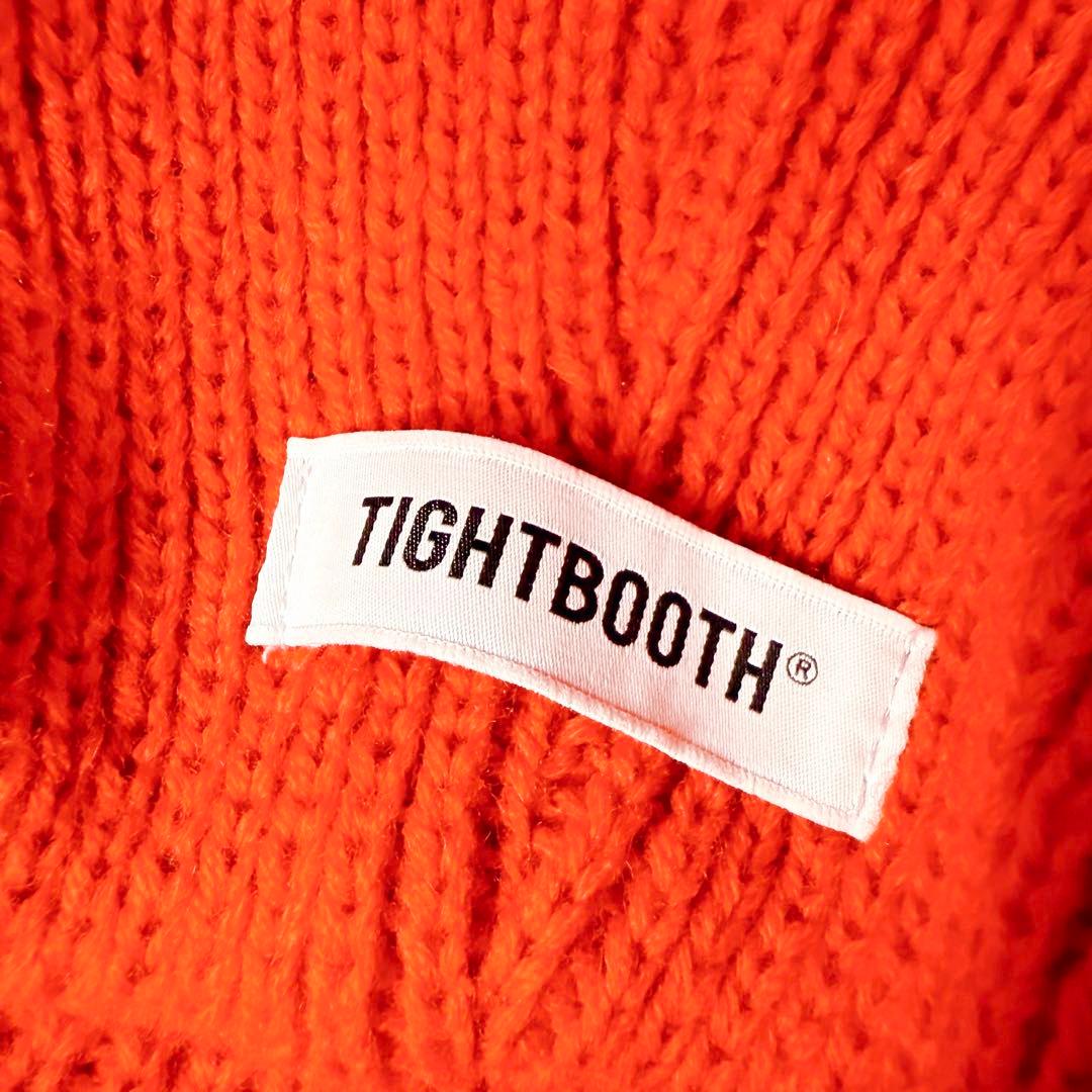 極美品✨TIGHTBOOTH タイトブース ボンバービーニー ニット帽 レッド
