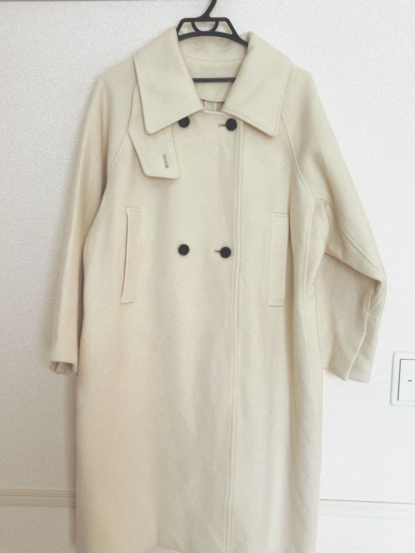 アダムエロペ　ウールボンディングロングコート