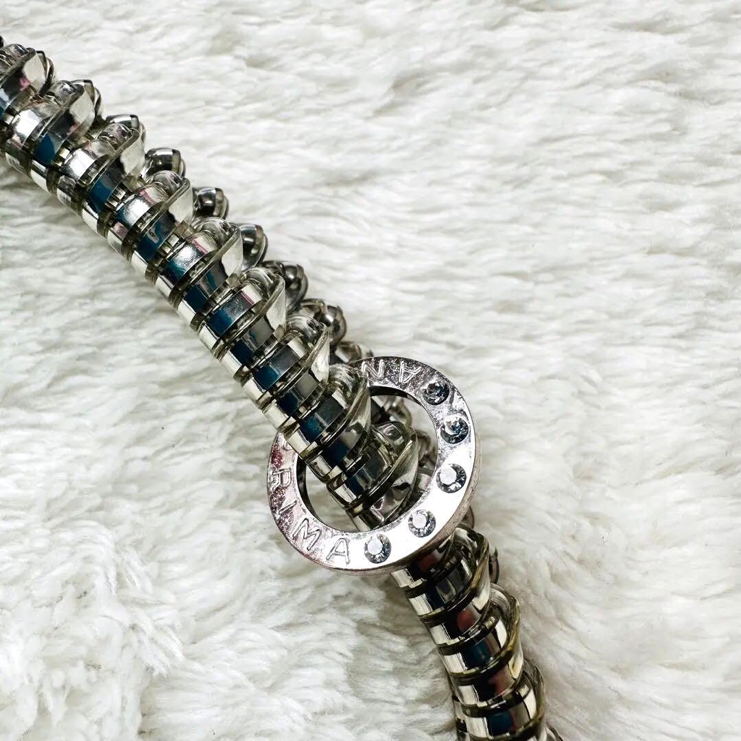 ANTEPRIMA アンテプリマ リボン パールビジューワイヤーバッグ シルバー