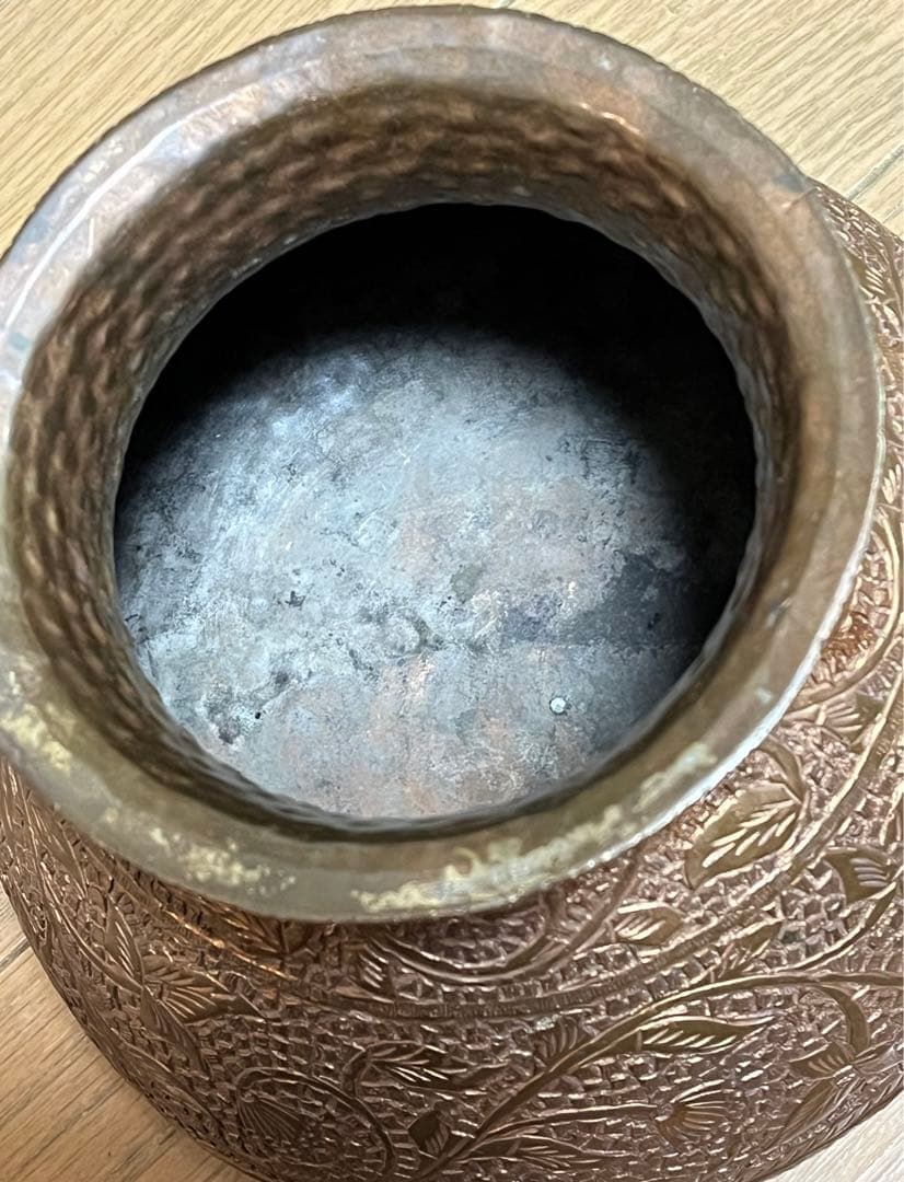 中東　南アジア　インド　真鍮製　水差し　ロタ　骨董品　ハンドメイド