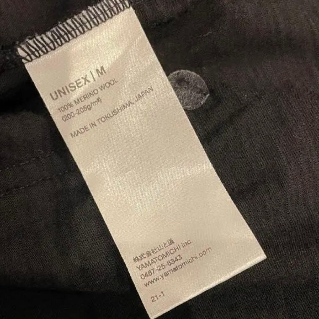 山と道 メリノパーカー ブラック M 100% Merino Zip Hoody