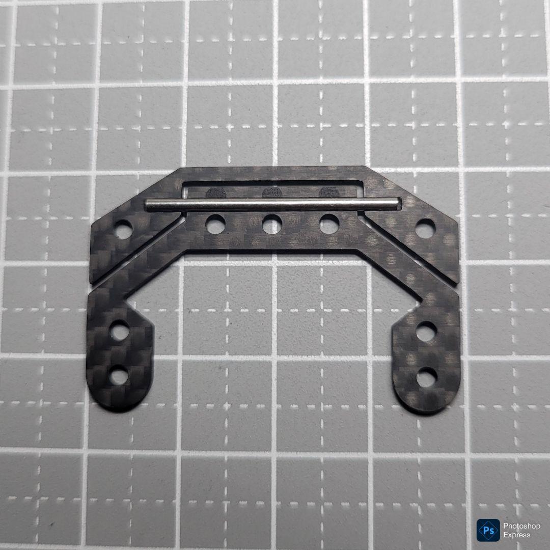 残り1個 CH-Fix2【CNC加工】フロント提灯用ヒンジ カーボンパーツセット