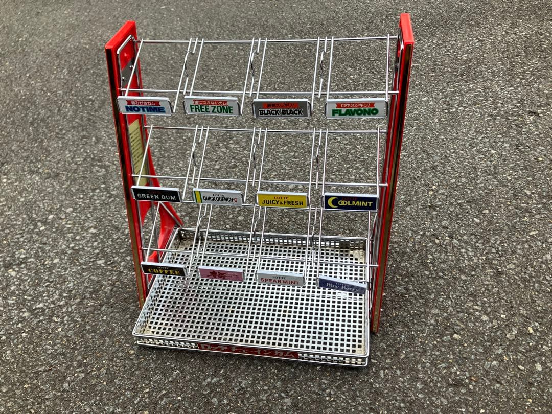 ロッテ　LOTTE　ガム　チューインガム　陳列棚　昭和レトロ