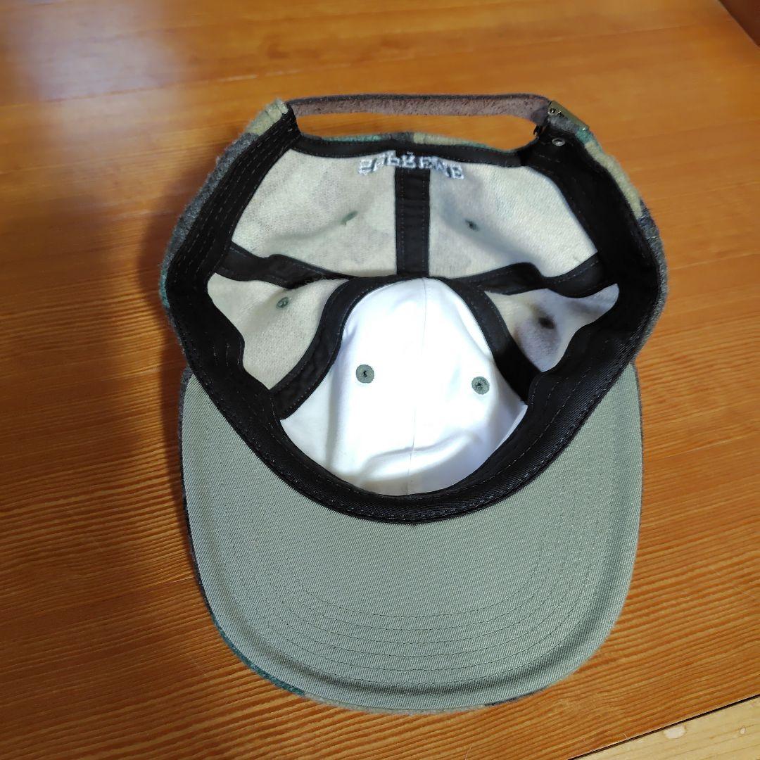 シュプリームSロゴ迷彩キャップ