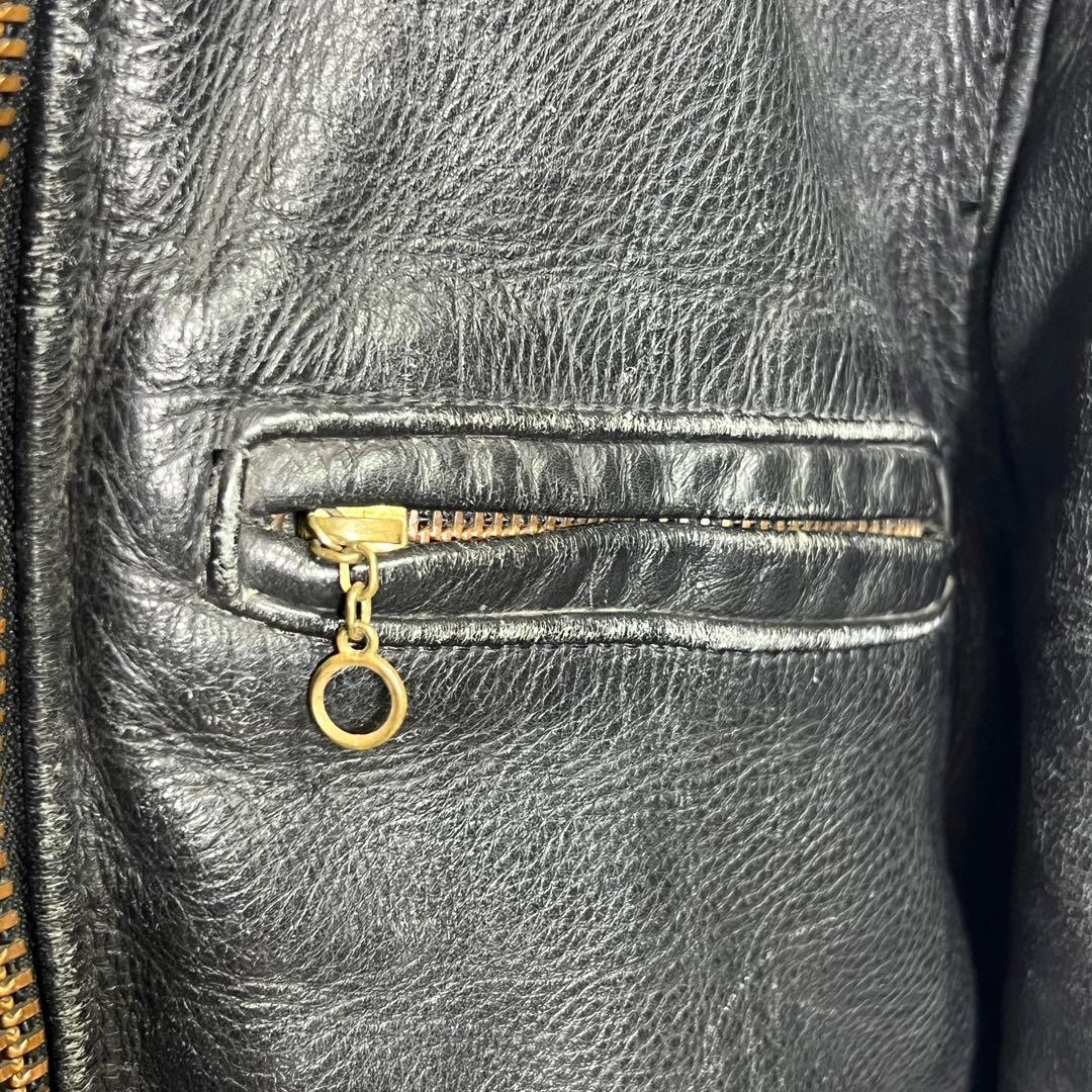 VANSON バンソン　シングル　ライダース　ジャケット　サイズ34