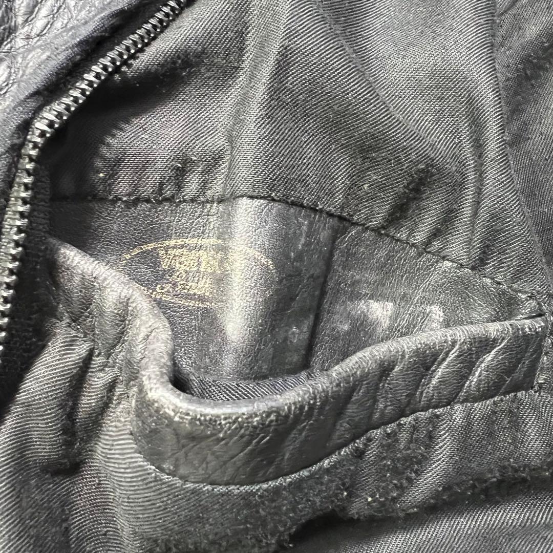 VANSON バンソン　シングル　ライダース　ジャケット　サイズ34