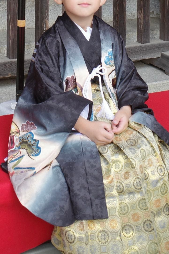 KYOETSU 七五三 5歳用 羽織・着物・帯 12点セット