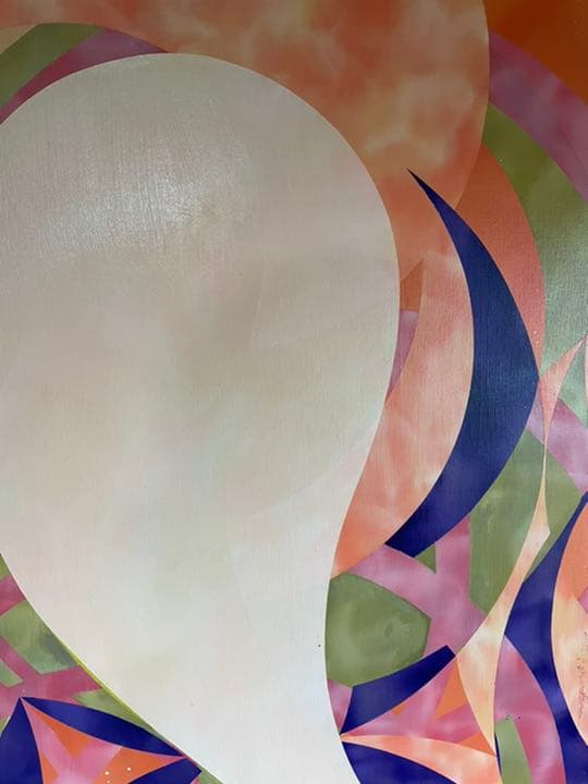 油絵　現代アート　愛　Ⅳ  作者　あんどうまさひろ　油彩画