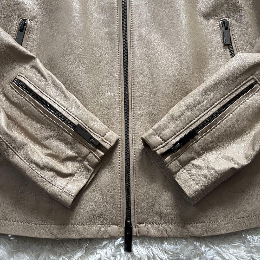 新品　ジョゼフオム　2025年モデル　レザージャケット　ライダースジャケット　M