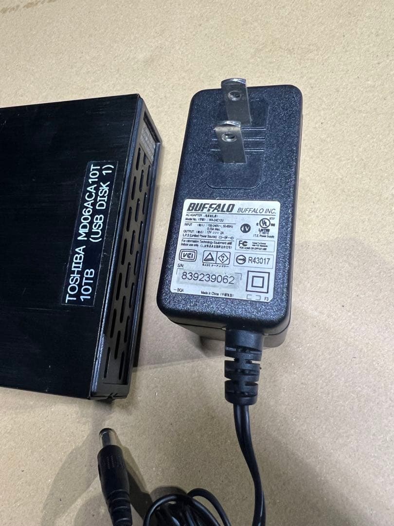 Toshiba MD06ACA10T 10TB 外付けハードディスク