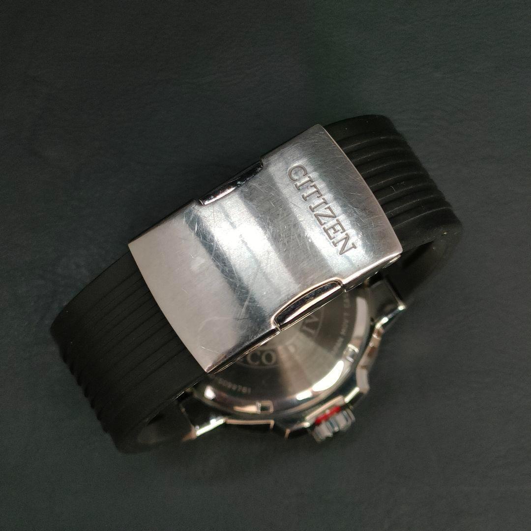 美品【稼働品】CITIZEN　シチズン　ブラック　レッド　シルバー　ソーラー