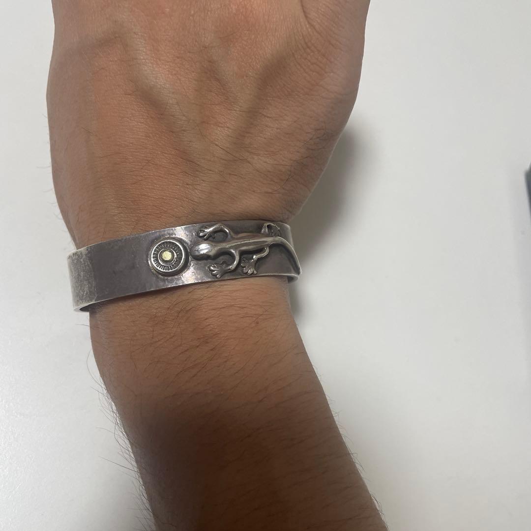 あるじゃん　祐天寺　ag factoryシルバー トカゲ　バングル k18