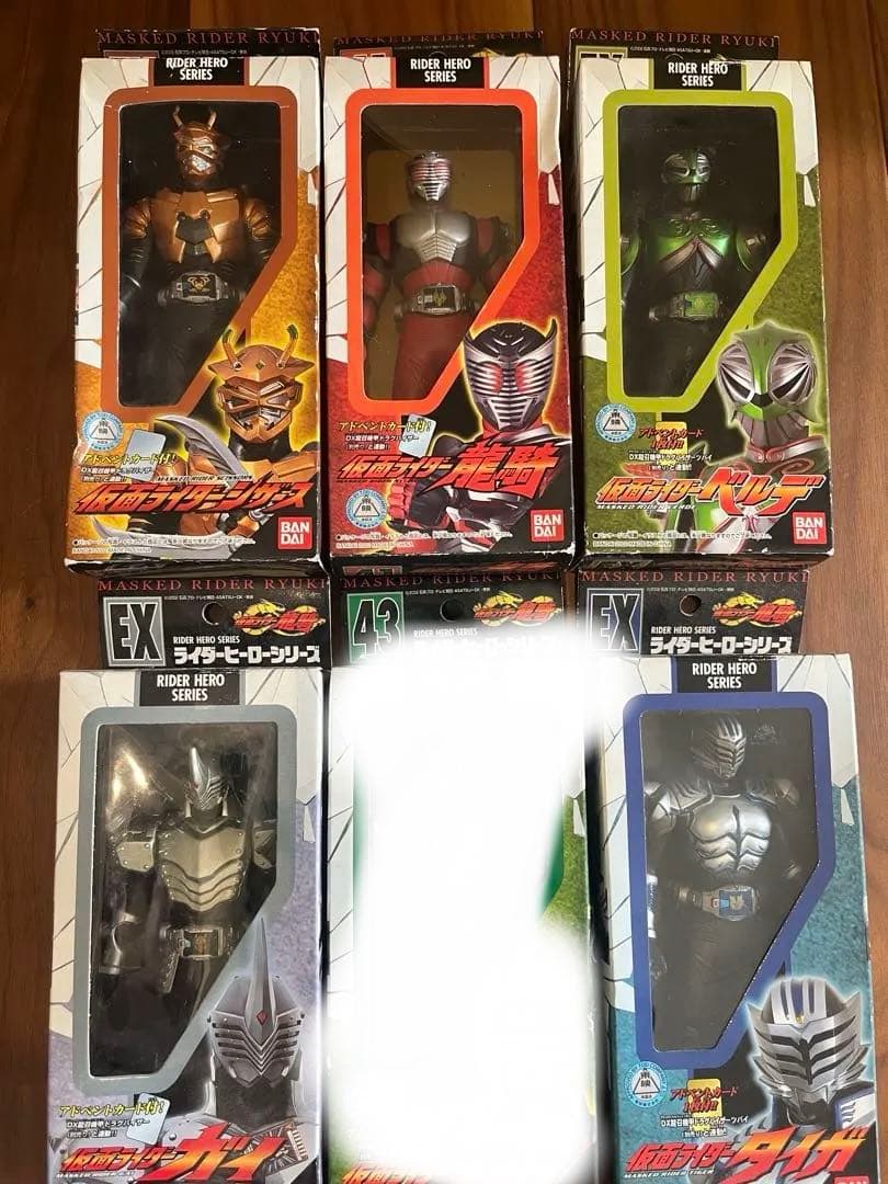仮面ライダー 龍騎　ソフビ　フィギュアセット 6体　ヒーローシリーズ　バラ売り可