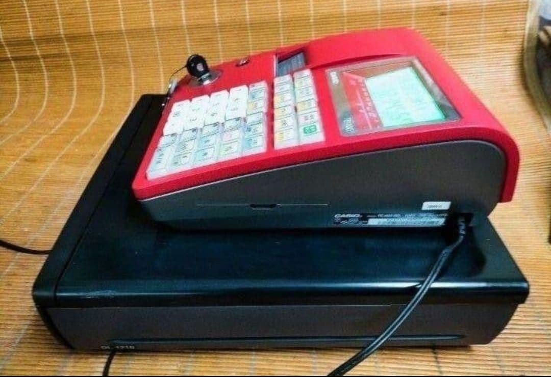 カシオレジスター　TE-400　フル設定無料　美品PC連携売上管理　400504