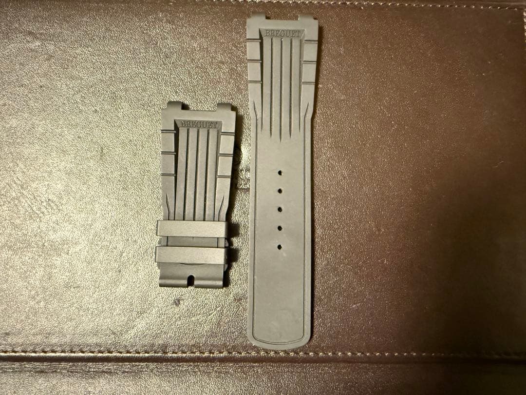 Breguet ブレゲ 5527 ブラック　ショートサイズ　ラバーベルト　バンド