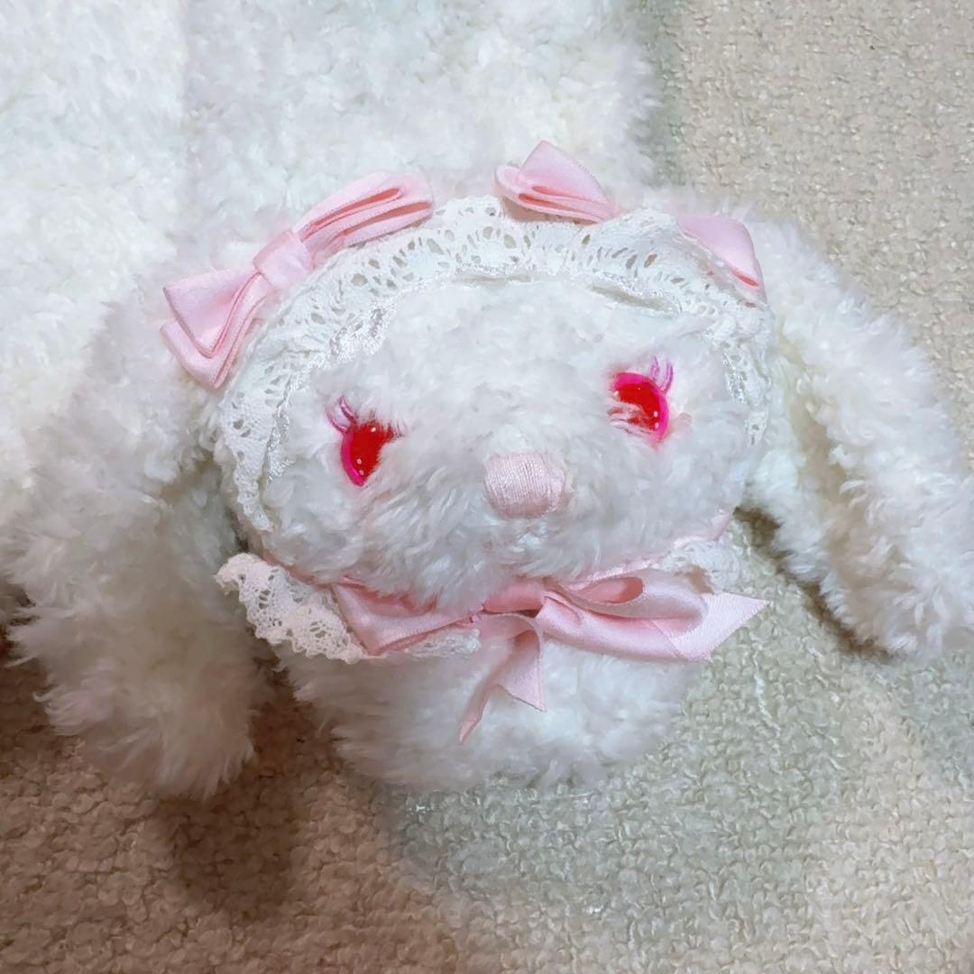 うさくみゃちゃんマフラー　白