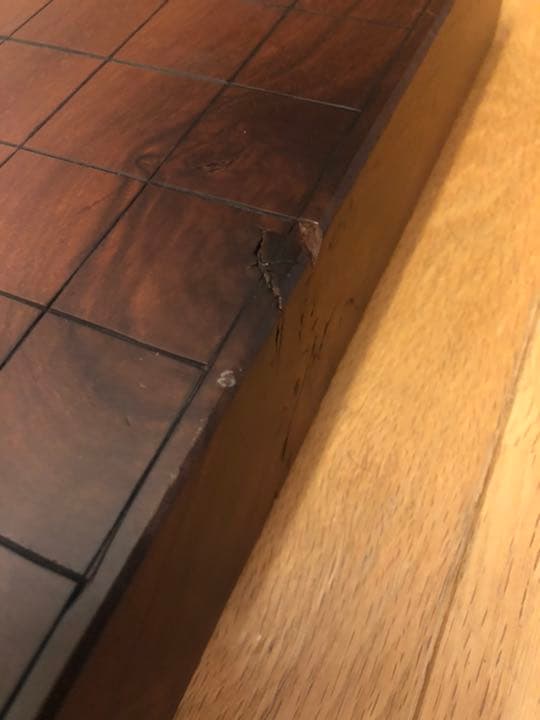 【手作り/中古】将棋盤 ブビンガ材 一枚板 貴重材