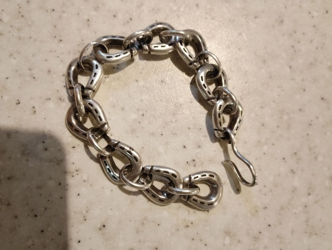 す*し様 総重量　47.8g　DRY BONES オールシルバーオールドホースシ