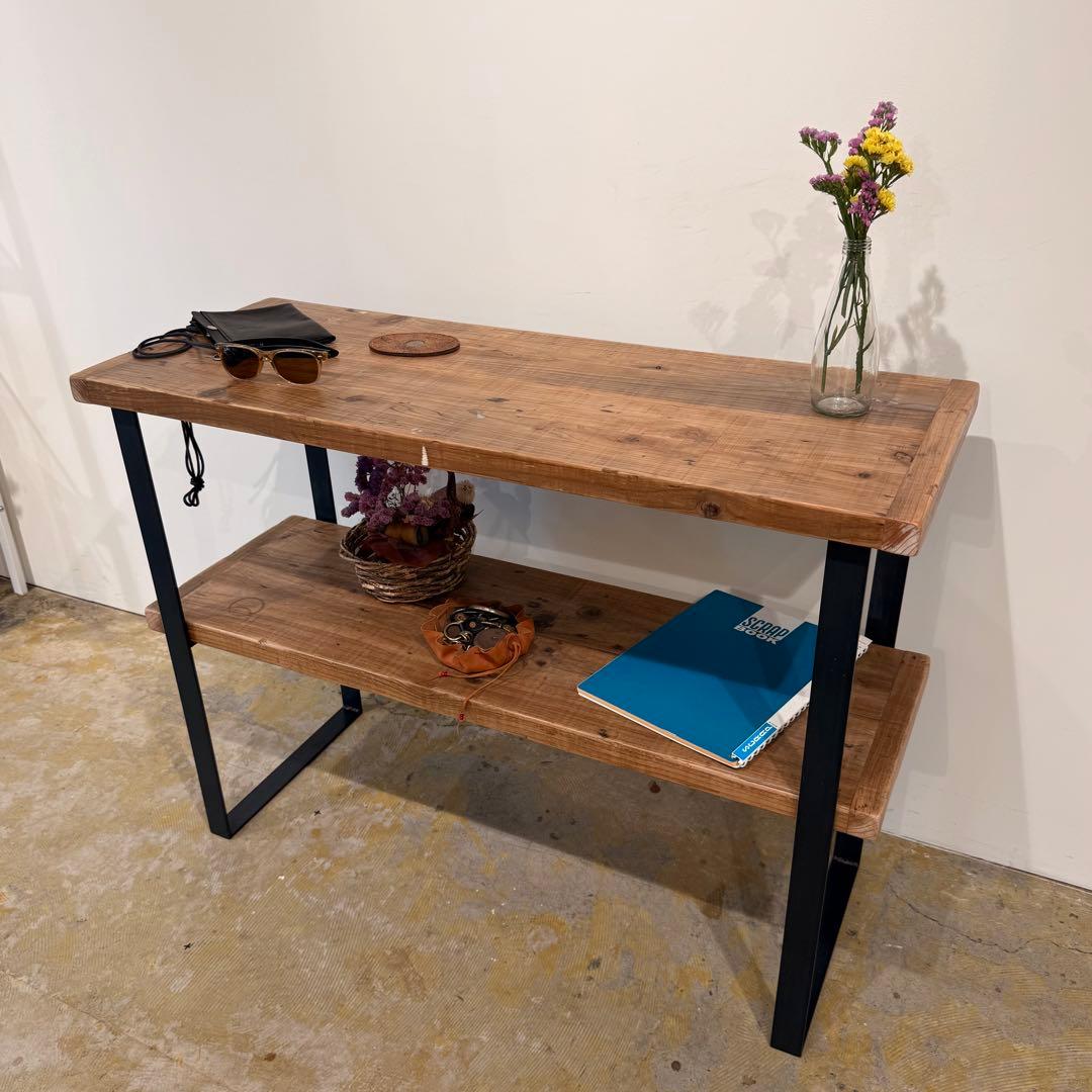 ▼ラスティックシェルフ 2nd 足場古材 アイアン 棚 什器