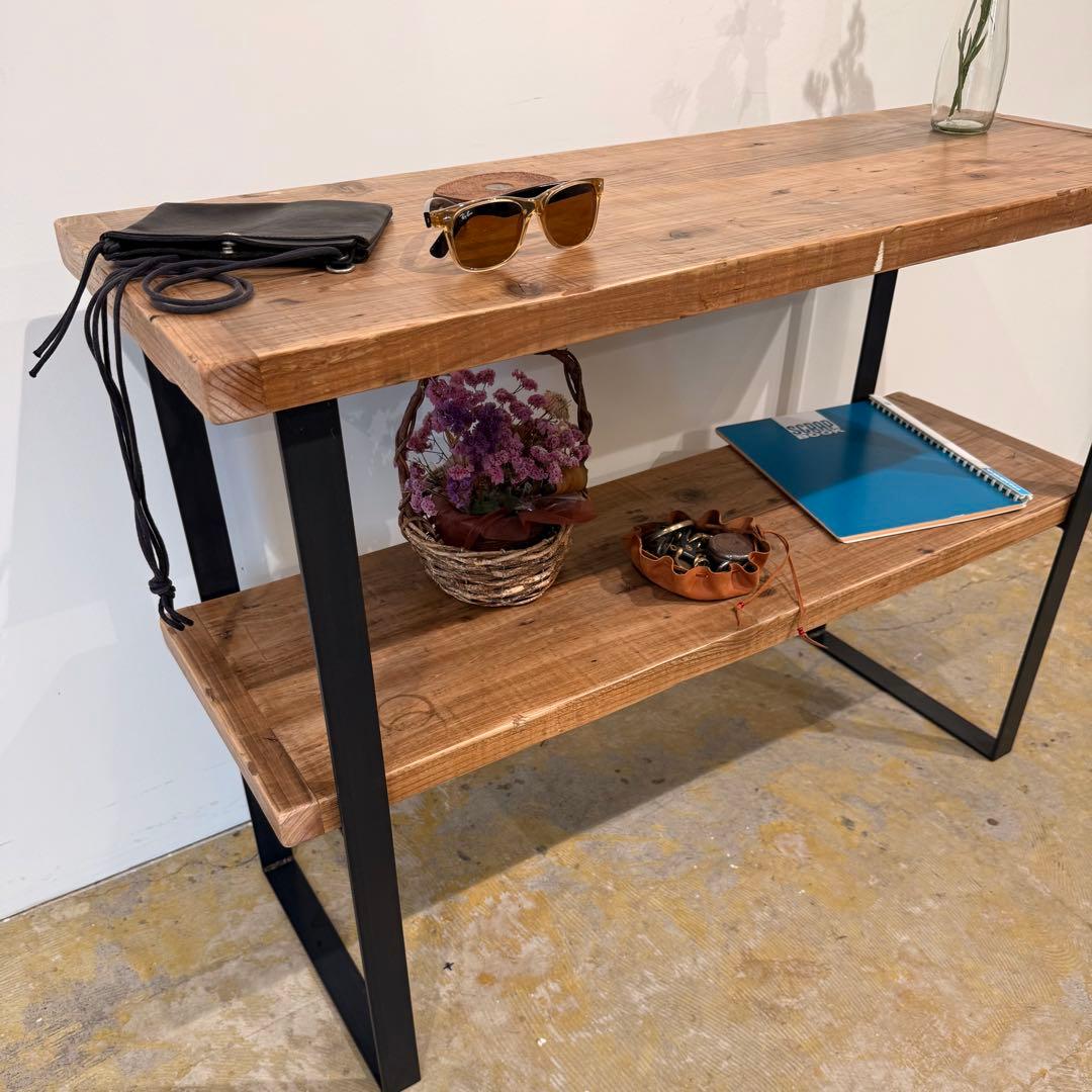 ▼ラスティックシェルフ 2nd 足場古材 アイアン 棚 什器