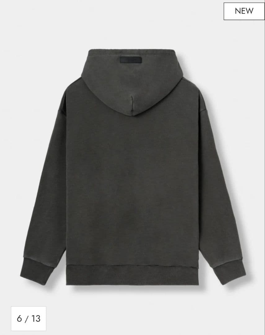 m*u様 CRONOS COTTON DEPTH HOODIE【V BLACK】