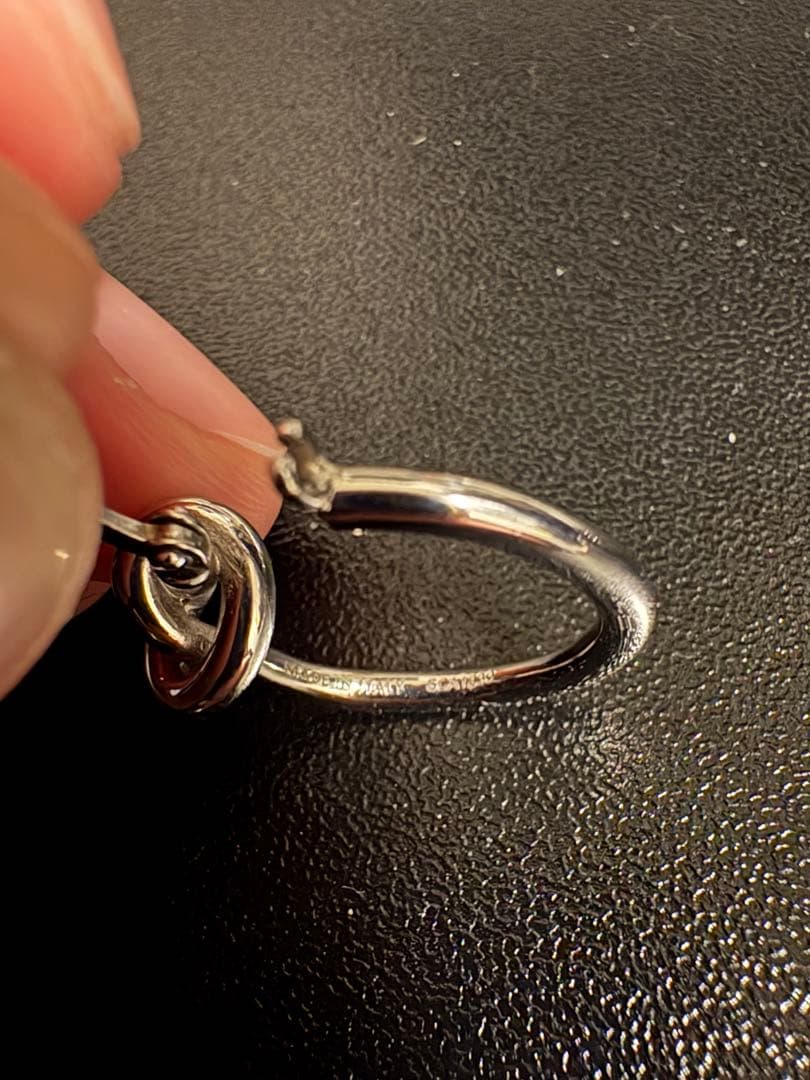 CELINE ノット スモールフープピアス【美品】