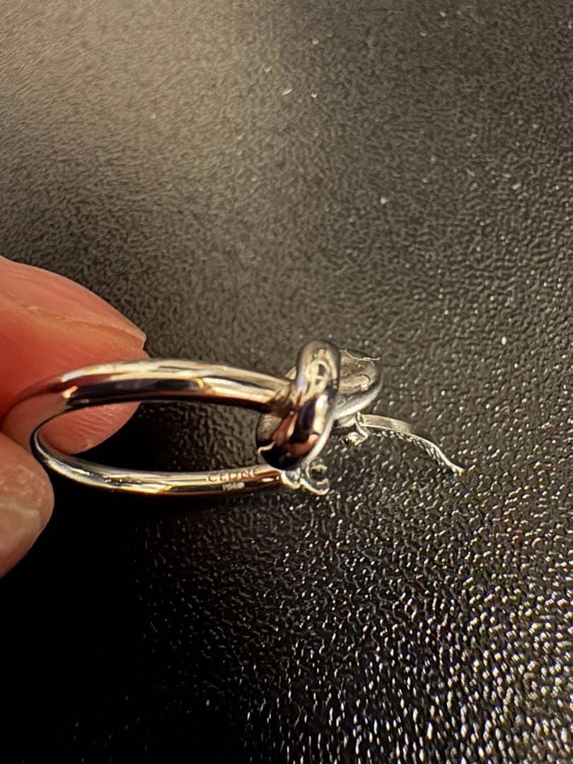 CELINE ノット スモールフープピアス【美品】