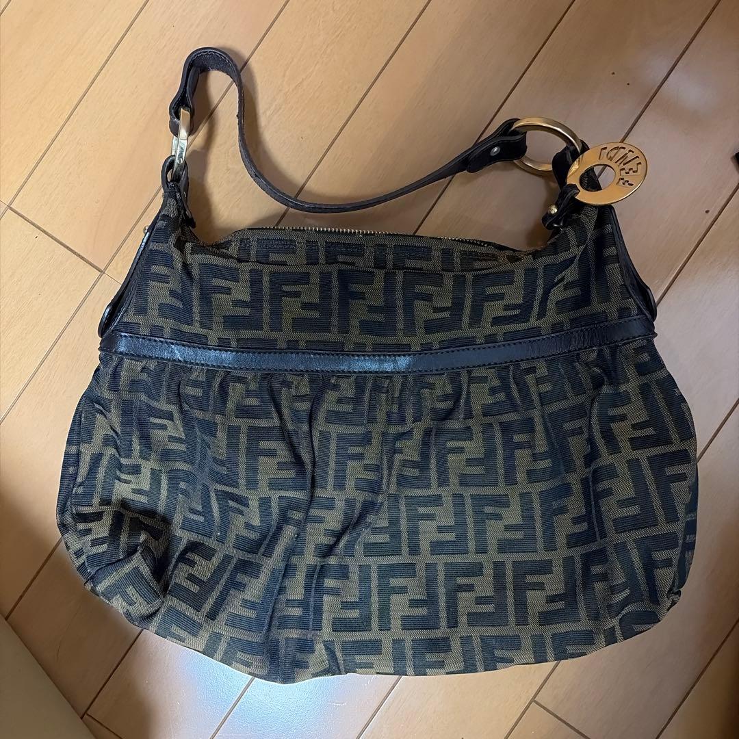 フェンディ シェフバッグ ショルダーバッグ ズッカ キャンバス 肩掛け