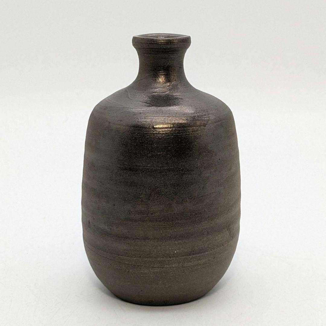 岡山県重要無形文化財 山本出 備前焼 銀彩徳利B とっくり 酒器 食器 日本酒