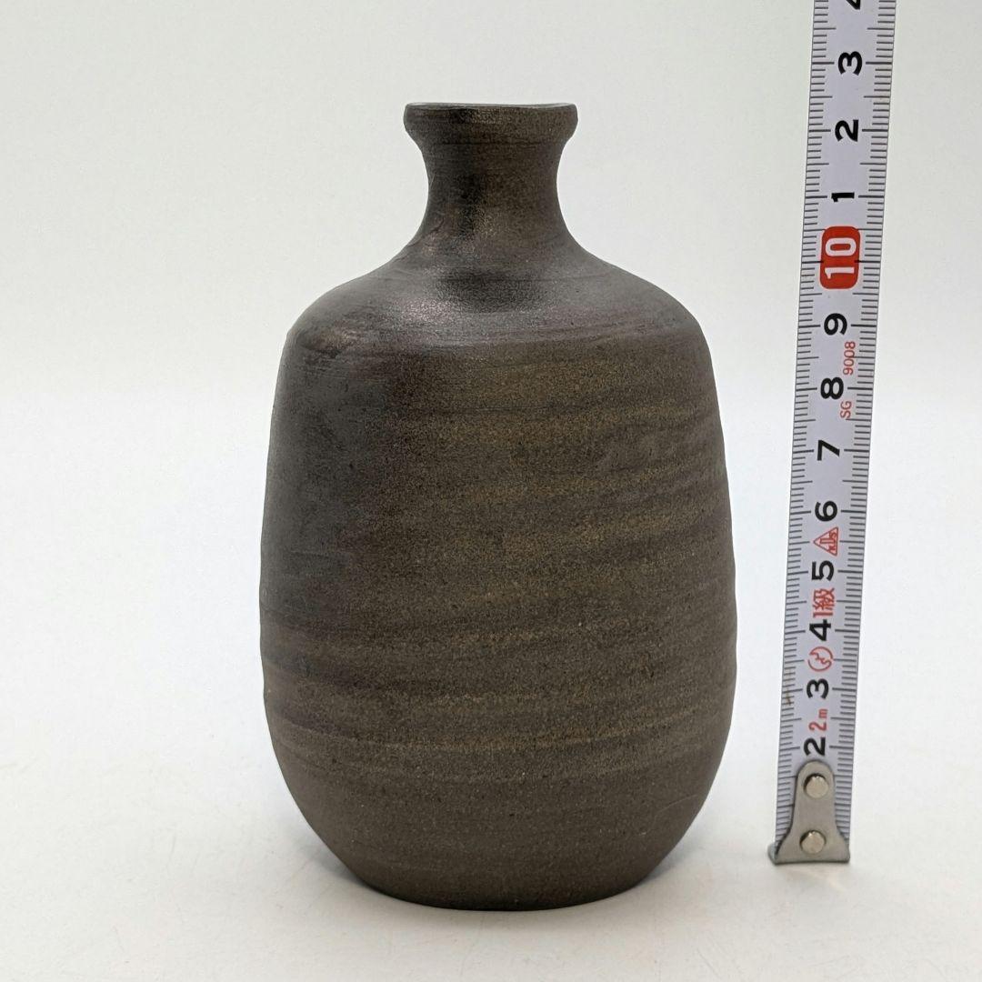 岡山県重要無形文化財 山本出 備前焼 銀彩徳利B とっくり 酒器 食器 日本酒