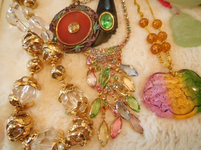 遺品整理 アジアン ジュエリー アクセサリー ネックレス バングル ブローチ