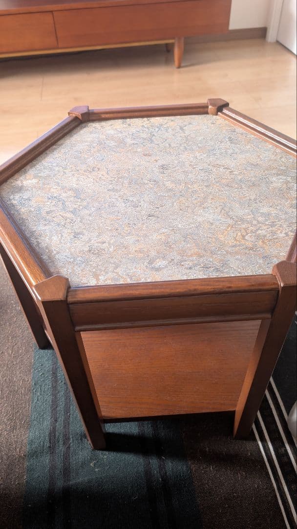 アクメファニチャー ブルックス ヘキサゴン テーブル グレー