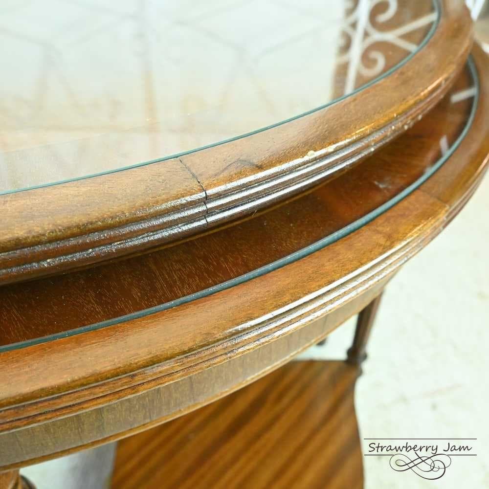 【早い者勝ち】L3705-264 英国アンティーク 丸テーブル ネストテーブル