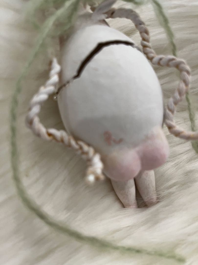 手作り卵型人形 花冠付き　作家　haruhiさま