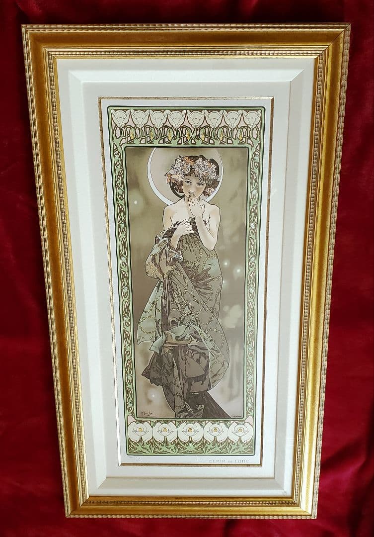 P*m様 【アルフォンス・ミュシャ】限定300部『月光』☆保証書＆証明書付きリト