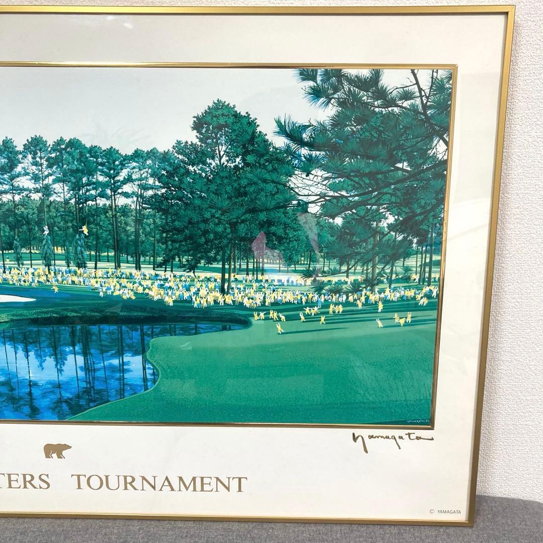 ヒロ・ヤマガタ　ジャックニクラウス　1986マスターズトーナメントアートポスター